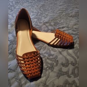 Brown Woven Flat